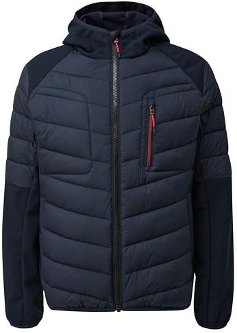 Jas - Col Rond - Langere Mouwen - Détails Contrastés - Coupe Droite