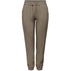 ONLY Onlkelda-emery Mw pull-up broek Pnt Noos Broek dames,walnoot,40W / 32L