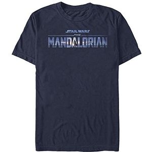 Star Wars: The Mandalorian - New Mando Logo Unisex Crew neck T-Shirt Navy blue XL