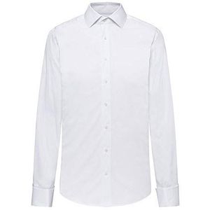 Hackett London Stretch Dobby Formele Shirt voor heren, Wit (Wit 800), XS (Fabrikant maat:145)