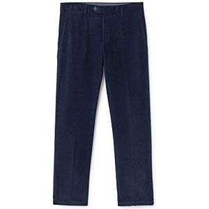 Hackett London Corduroy Chino Straight Jeans voor heren, Blauw (marine 595), 33W / 34L