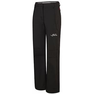 Black Crevice Softshellbroek voor dames, zwart/wit, 46