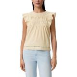 comma casual identity - Blouse - Geel - Blouseshirt