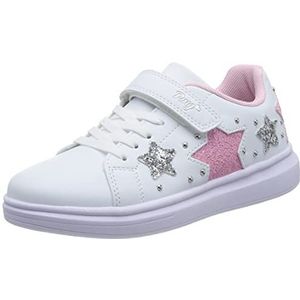 Primigi B&G Tween, dames gymschoenen, wit-roze, 39 EU, Wit Roze