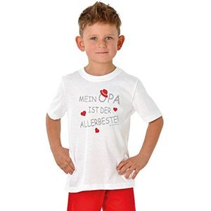 Trigema T-shirt voor jongens, wit (wit 001), 104 cm