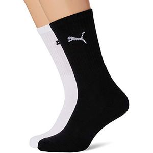 PUMA Uniseks sokken (pak van 5), wit/grijs/zwart, 35/38 EU