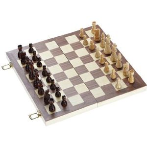 Philos Schaak/Backgammon Kassette - Strategische spelletjes voor twee personen - Leeftijd vanaf 6 jaar - Veld 40 mm - Koningshoogte 76 mm
