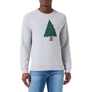 Blend Heren Sweat Pullover Sweatshirt, 200274/Stone Mix, L