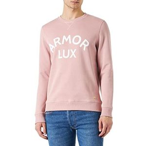 Armor Lux Heren sweatshirt, RDC Héritage Bio, Antic Pink/Armor, 3XL, Antic Pink/Armor, 3XL