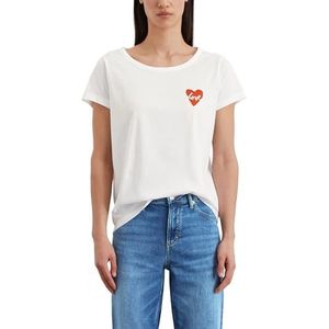 Marc OPolo T-shirt voor dames met ovale hals, regular fit, 100, XXS