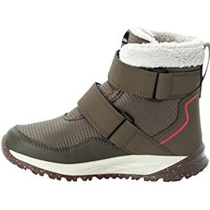 Jack Wolfskin Uniseks Kind Polar Wolf Texapore Mid Vc K sneeuwlaarzen, kaki Rood, 37 EU