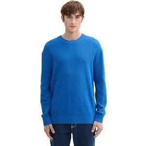 TOM TAILOR Denim heren trui, 36842 - Azul Blue Multicolor Neps, XL