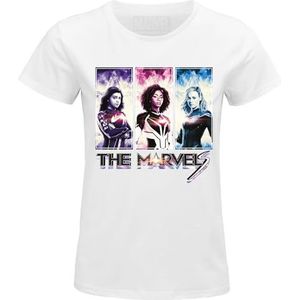 Marvel The WOMAVLSTS023 T-shirt voor dames, wit, maat XXL, Wit, XXL
