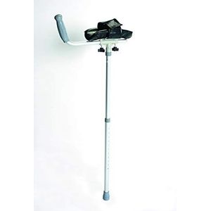 Days Artritic verstelbare hoogte kruk, 94-119 cm, aluminium, rotating handvat artritic crutch for reduced strain, ondersteuning 160 kg (25 st), armtrough (beschikbaar voor VAT reliëf in het UK)