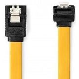 NEDIS SATA-kabel - 6 Gbps - SATA 7-pins female - SATA 7-pins vrouwelijk - vernikkeld - 0,50 m - plat - PVC - geel - doos