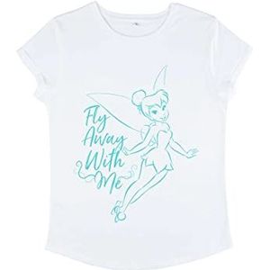 Disney Peter Pan - Fly Away With Me Women's Rolled-sleeve White L