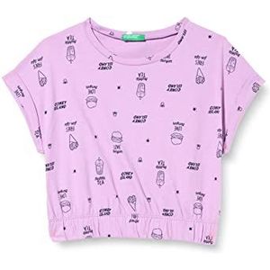 United Colors of Benetton Meisjesshirt met korte, altviool 75l, 150 cm