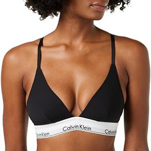 Calvin Klein Triangel-beha voor dames, driehoek, ongevoerd, zwart, 65A
