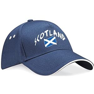 Supportershop Uniseks Schotland baseballpet, blauw, één maat EU, Blauw, Eén maat