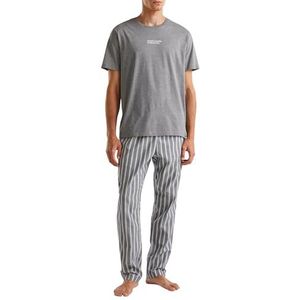 United Colors of Benetton Bovendeel van de pyjama voor heren, Grijs, S