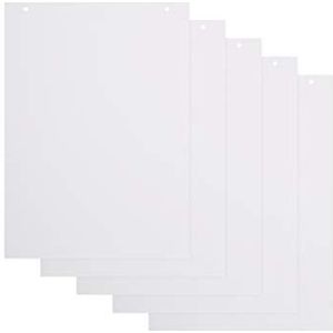 BoardsPlus BPP010103 Flipoverpapier, Papier 60 gr/m2, Blok met 20 Vellen, 585x810 mm, Pak van 5 blokken