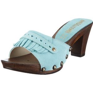 Andrea Conti Dames 0581116 slippers, blauw lichtblauw, 35 EU