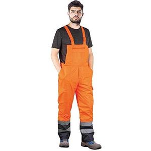 Rijst BLUE-ORANGE-B_M gevoerde beschermende broek, oranje-donkerblauw, maat M