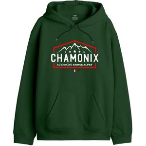 Republic Of California Sweatshirt met capuchon voor heren, Groen, S