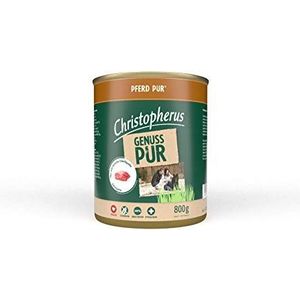 Christopherus PUR, Paard, volledige voeding voor honden, nat voer, 6 x 800 g