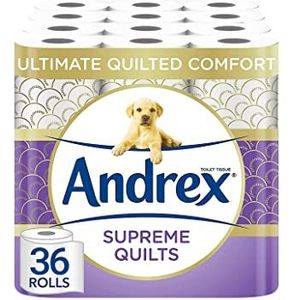 Andrex Supreme Quilts Toilet Weefsel, 36 Roll 155sc