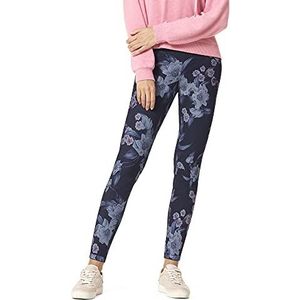 HUE Women's Reversible Denim High Rise Leggings, Tonal Floral, X-Large