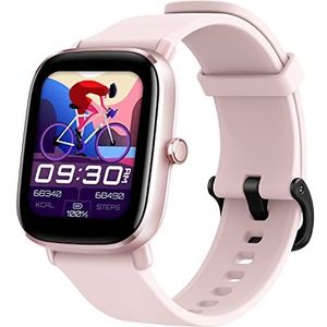Amazfit [Versie 2022] GTS 2 Mini Smartwatch voor dames, 1,55 inch AMOLED, SpO2, 14 dagen batterijduur, 68 sportmodi met GPS, 5 ATM waterdicht Alexa geïntegreerd, roze