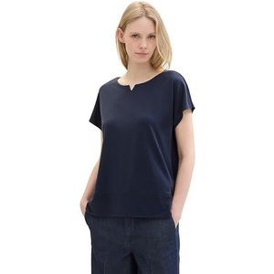 TOM TAILOR T-shirt voor dames, 10668 - Sky Captain Blue, XL