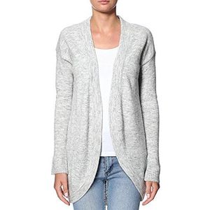 edc by ESPRIT Gebreid damesvest zonder sluiting, grijs (light grey 040), XS