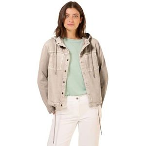 CECIL - Overshirt - Groen - Katoen - Casual Met Capuchon