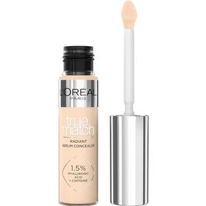 L'Oréal Paris True Match Radiant Serum Concealer - geschikt voor de gevoelige huid - verrijkt met 1,5% hyaluronzuur en cafeïne voor hydratatie en verfrissing - medium dekking - 2R - 11 ml
