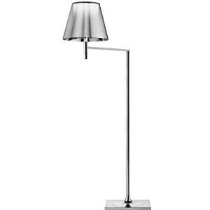 Ktribe F6265004 vloerlamp, Floor 1, 100 W, 25 x 37 x 112 cm, zilverkleurig