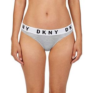 DKNY Cozy Boyfriend-ondergoed voor dames in bikini-stijl, Heather Gray/White/Black, XL