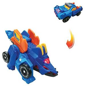 VTech Switch&Go Dinos stegosaurus-plectrums racewagen, dinosaurus en actiefiguren, transformeerbaar 2-in-1 dino-autospeelgoed voor kinderen + 3 jaar, ESP-versie