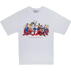 DOGO Femme Vegan Blanc T-Shirt - Warner Bros Looney Tunes x Superman Motif