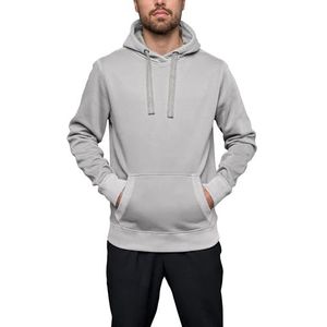 HRM Uniseks sweathoodie, premium capuchontrui voor dames en heren met contrasterende binnenvoering, basic hoody uniseks, pullover voor dames en heren, hoogwaardige en duurzame kleding, zand, M