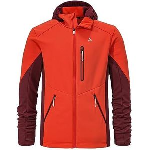 Schöffel Heren Fleece Hoody Lodron M, poinciana, 54