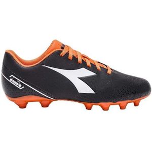Diadora PICHICHI 6 MG14 Voetbalschoenen voor heren, zwart/wit/oranje, 47 EU, Zwart Wit Oranje, 47 EU