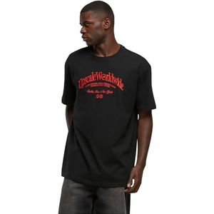 MT Upscale Shirt 'Upscale World Wide'  knalrood / zwart