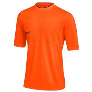 Nike Heren Short Sleeve Top M Nk Df Ref Ii Jsy Ss 22, Safety Orange/Black, DH8024-819, M