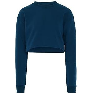 SASHIMA Sweatshirt voor dames, donker-turquoise, L