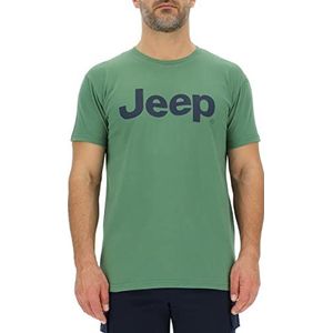 Jeep O102728-E949 J T-shirt grote print J23S heren Vineyard Green/Night XL, Vineyard Green/Night, XL