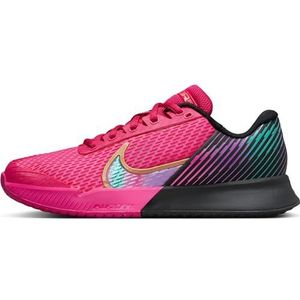 NIKE Nikecourt Air Zoom Vapor Pro 2 PRM, laag, dames, Fireberry Multi Color Black, 40.5 EU