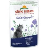 Almo Nature Holistic Intestinal Help Kattenvoer, Natvoer voor Volwassen Katten met Vis. 30 Pack (30 x 70g)