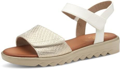 Jana - Platte Damessandalen - Meerkleurig - Veganistisch - Klittenbandsluiting